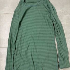 2 for $10 - target green and blue striped long sleeve